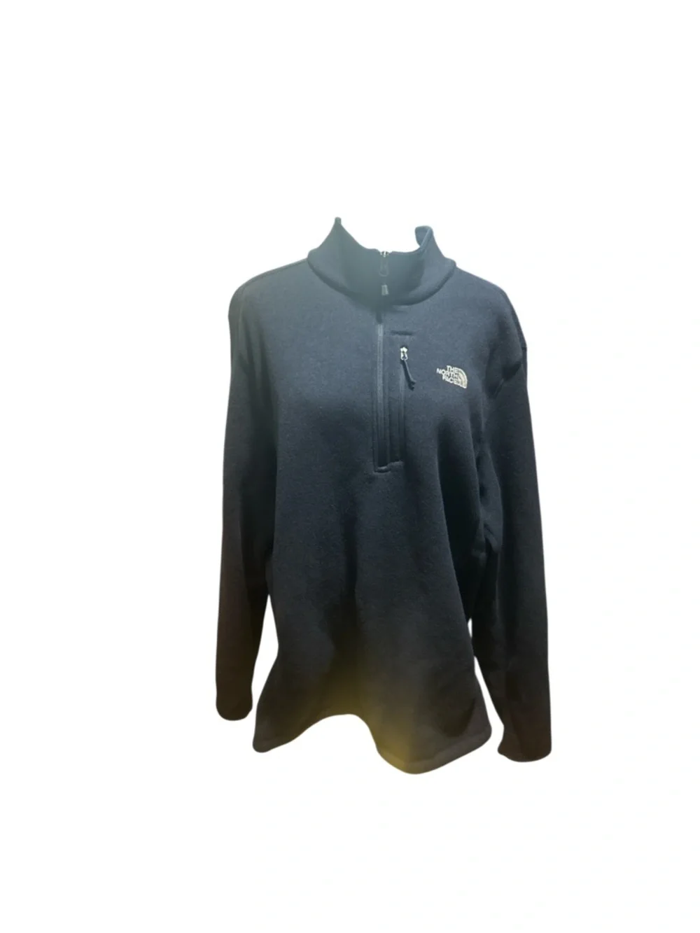 The North Face Men XXL Navy Blue 1/4 Zip Fleece Pullover Outdoor Hiking